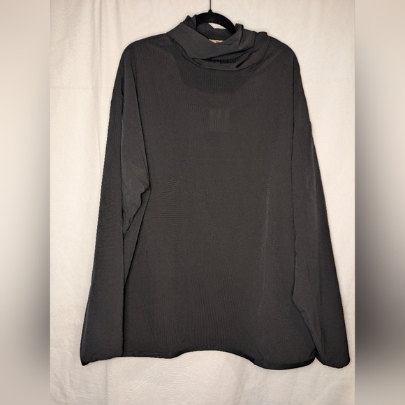 Dark Gray Long Sleeve Turtleneck Top